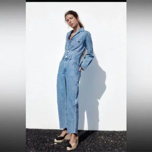 NWT ZARA DENIM JUMPSUIT